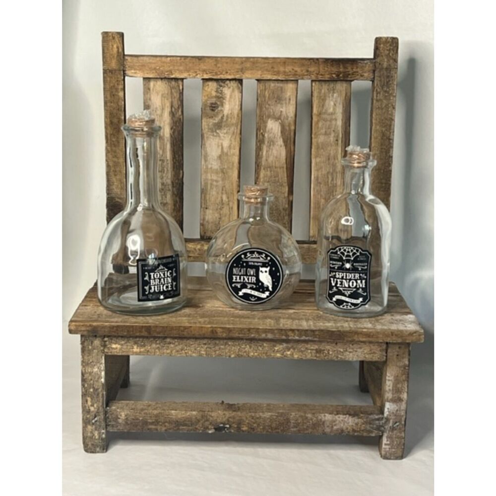 Target Halloween Potion Bottles Spider Venom Toxic Brain Juice Night Owl Elixir
